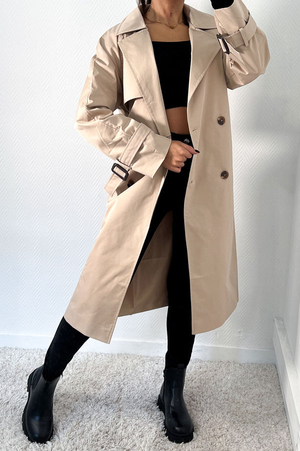 TRENCH LONG BEIGE